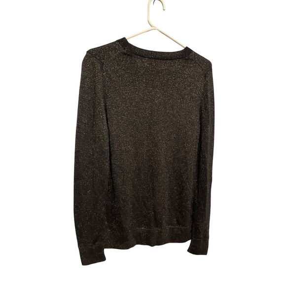 NEW Joe Fresh Size Large Black Sparkle Sweater - Picture 3 of 6